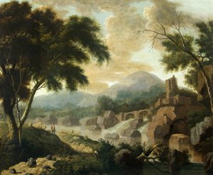 Landscape with Raging River